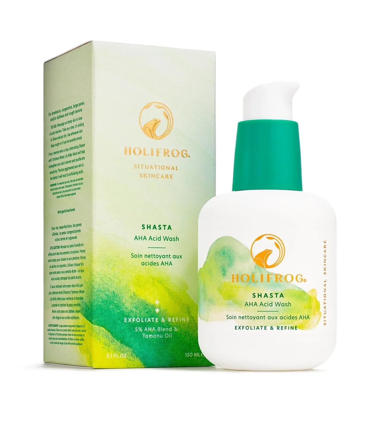 HOLIFROG | Formato de Viaje Shasta AHA Acid Wash - 50ml - InternationalCosmetic