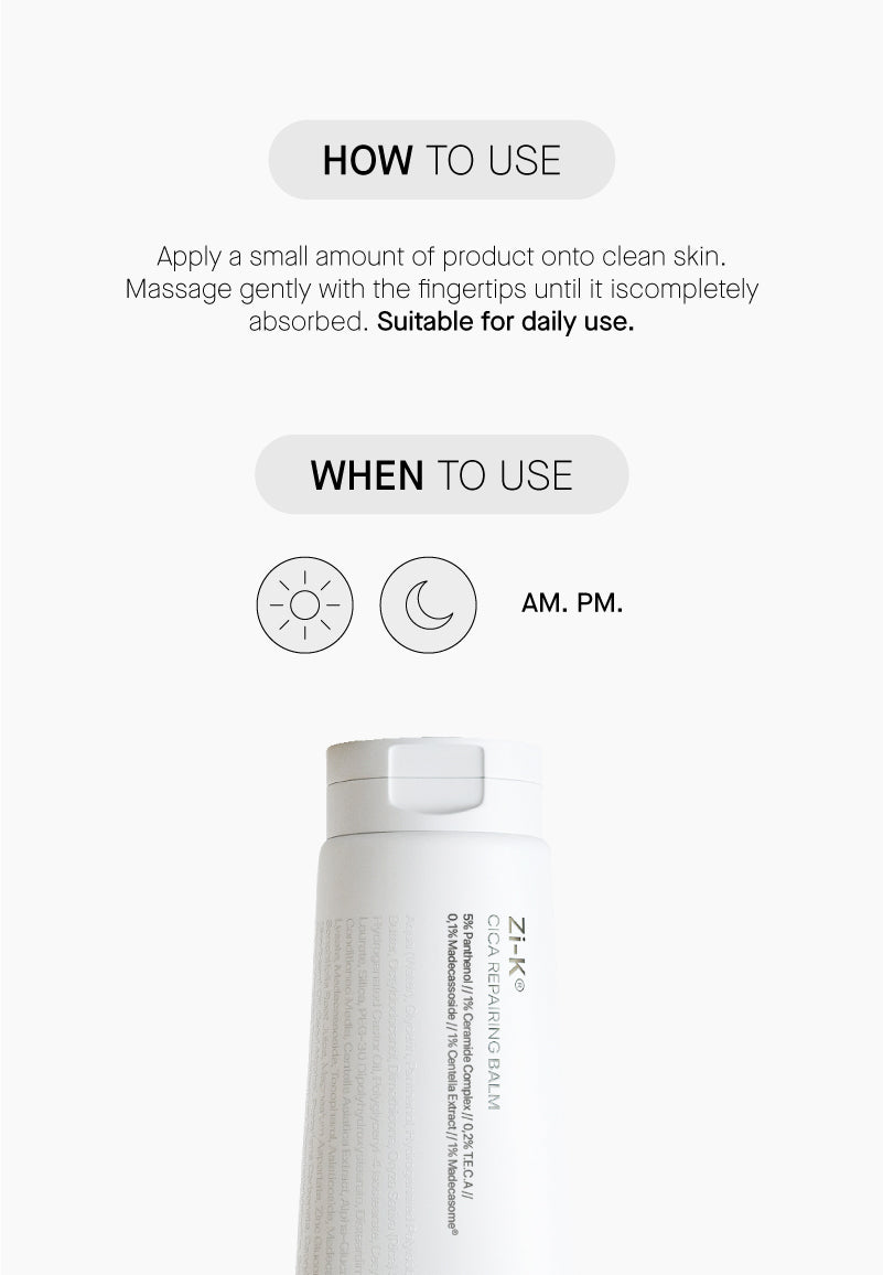 TRANSPARENT LAB | Zi-K Cica Repairing Balm - 100ml