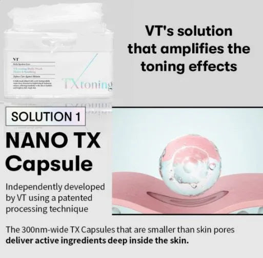 VT COSMETICS | TX‑Toning Daily Mask - InternationalCosmetic