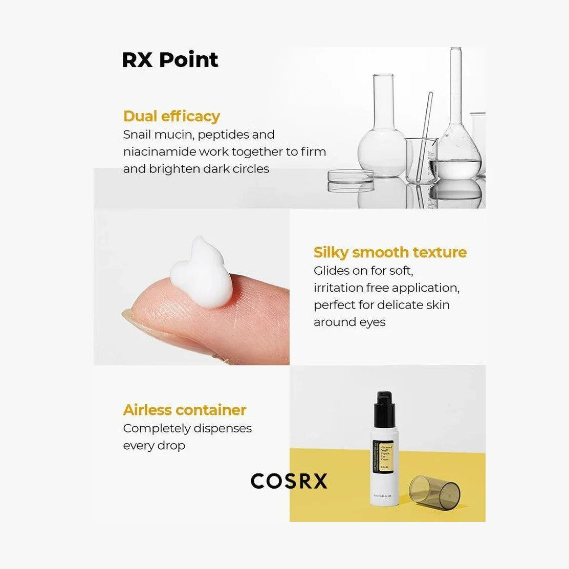 COSRX | Advanced Snail Peptide Eye Cream - 25ml - InternationalCosmetic