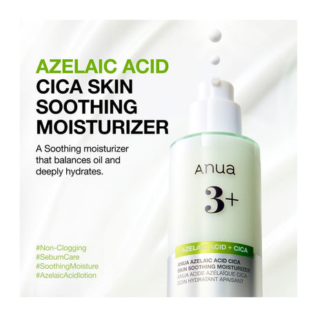ANUA | Azelaic Acid Cica Skin Soothing Moisturizer 100ml