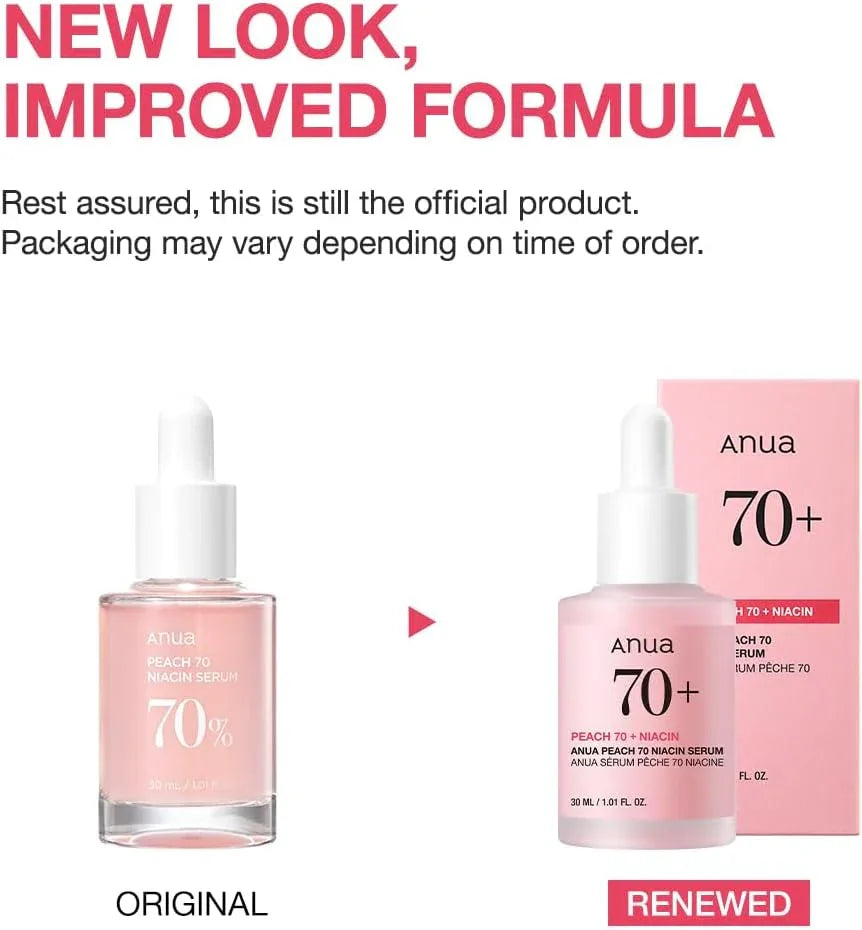 ANUA | Peach 70 + Niacin Serum - 30ml - InternationalCosmetic
