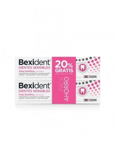 ISDIN | Bexident® Dientes Sensibles Pasta Dentífrica Duplo - 2x75ml - InternationalCosmetic