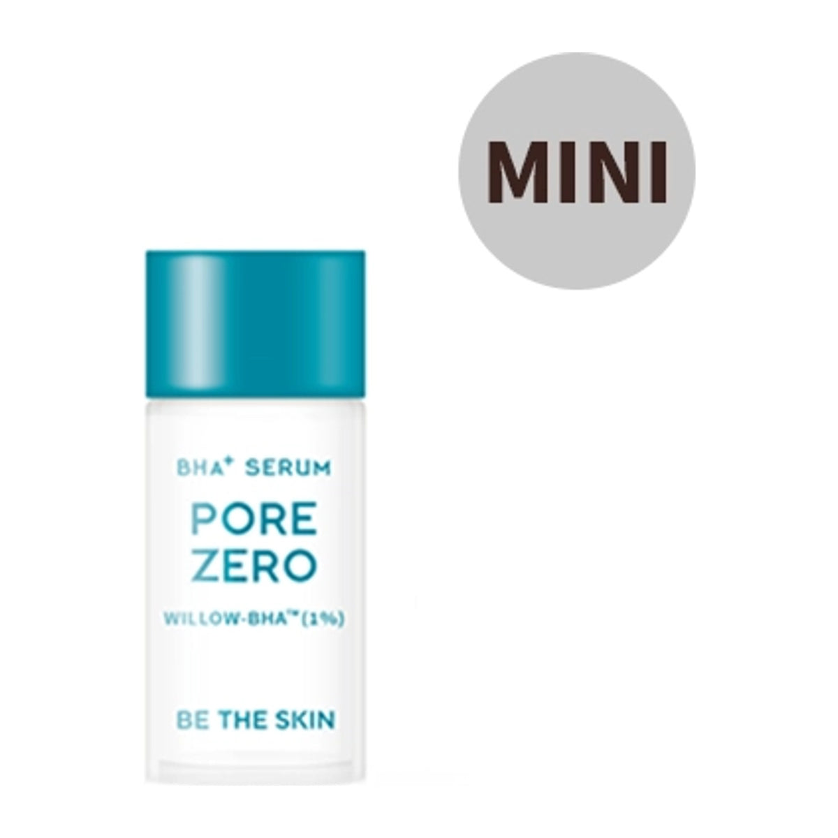 BE THE SKIN BHA+ Serum Pore Zero Willow-BHA 1% - 15ml: envase o producto exacto sobre fondo blanco; tratamiento concentrado para hidratación y luminosidad