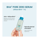 BE THE SKIN BHA+ Serum Pore Zero Willow-BHA 1% - 15ml: textura y acabado del producto; tratamiento concentrado para hidratación y luminosidad