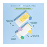 MEISANI | Camo-Miracle Invisible Sun Stick SPF50+ - 18g