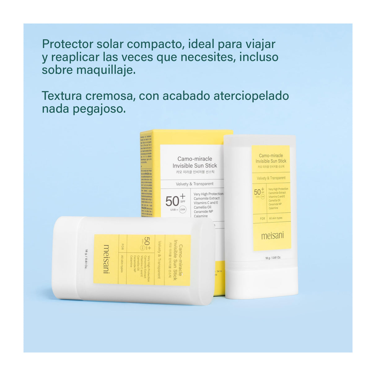 MEISANI | Camo-Miracle Invisible Sun Stick SPF50+ - 18g