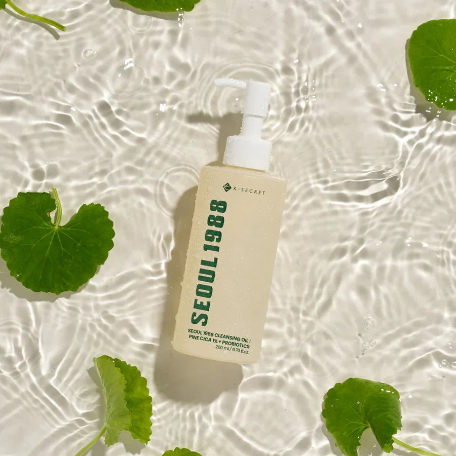 K-SECRET | Seoul 1988 Cleansing Oil Pine Cica 1% + Probiotics - 200 ml - InternationalCosmetic