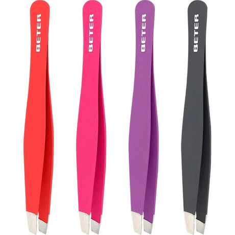 BETER | Pinza de Depilar Punta Oblicua Soft Touch - InternationalCosmetic