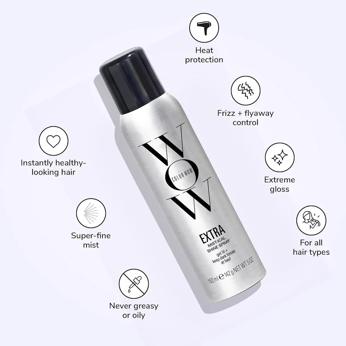 COLOR WOW | EXTRA Mist-ical Shine Spray - 162ml - InternationalCosmetic