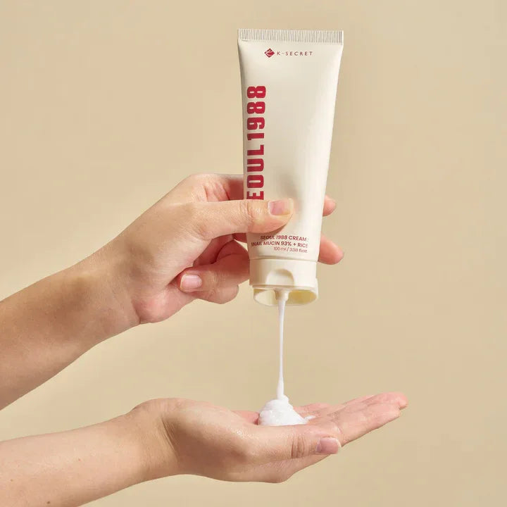 K-SECRET | Seoul 1988 Cream: Snail Mucin 93% + Rice - 100ml - InternationalCosmetic