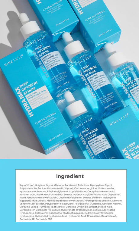 NINE LESS | Hydra Max Deep Infusion Serum - 30 ml - InternationalCosmetic