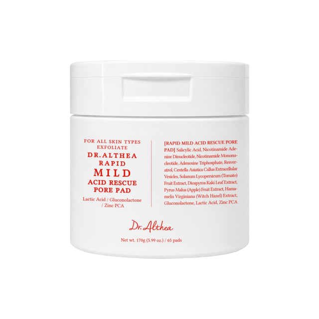 DR. ALTHEA | Rapid Mild Acid Rescue Pore Pad - 65 pads