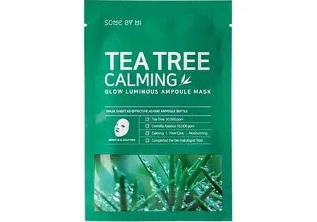 SOME BY MI | Tea Tree Calming - Glow Luminous Ampoule Mask - Soothing Mask with Tea Tree Extract - 1ud - InternationalCosmetic