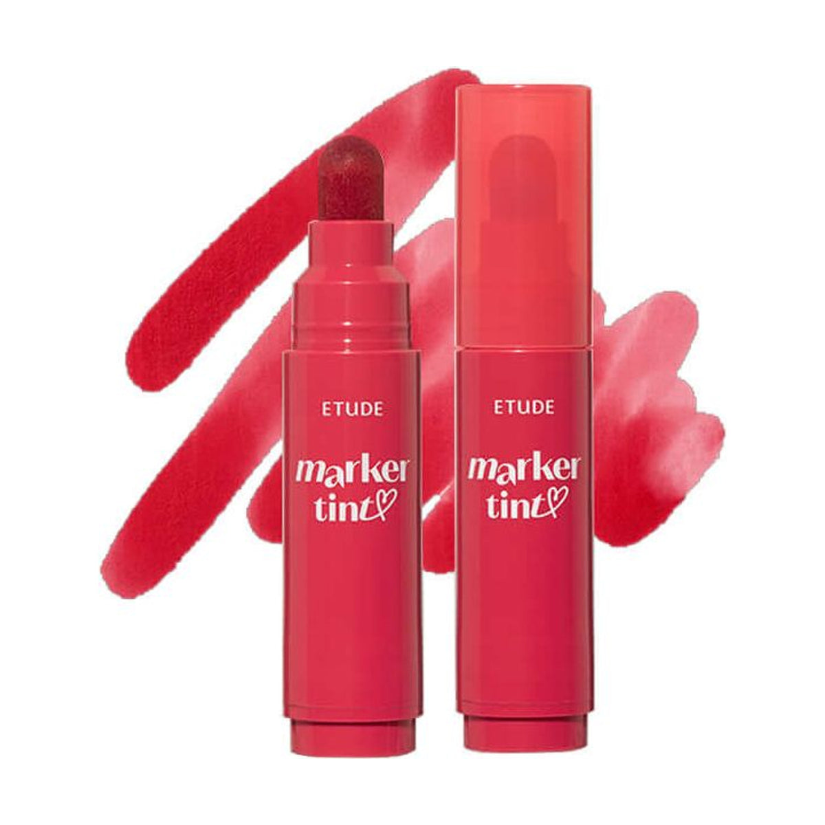 ETUDE Dear Darling Marker Tint - 3,5g: formato 01 Raspberry Pop, envase o producto exacto sobre fondo blanco; maquillaje de color y acabado modulable