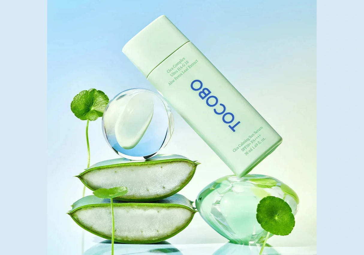 TOCOBO | CICA Calming Sun Serum SPF50 Mini + Llavero - 10 ml - InternationalCosmetic