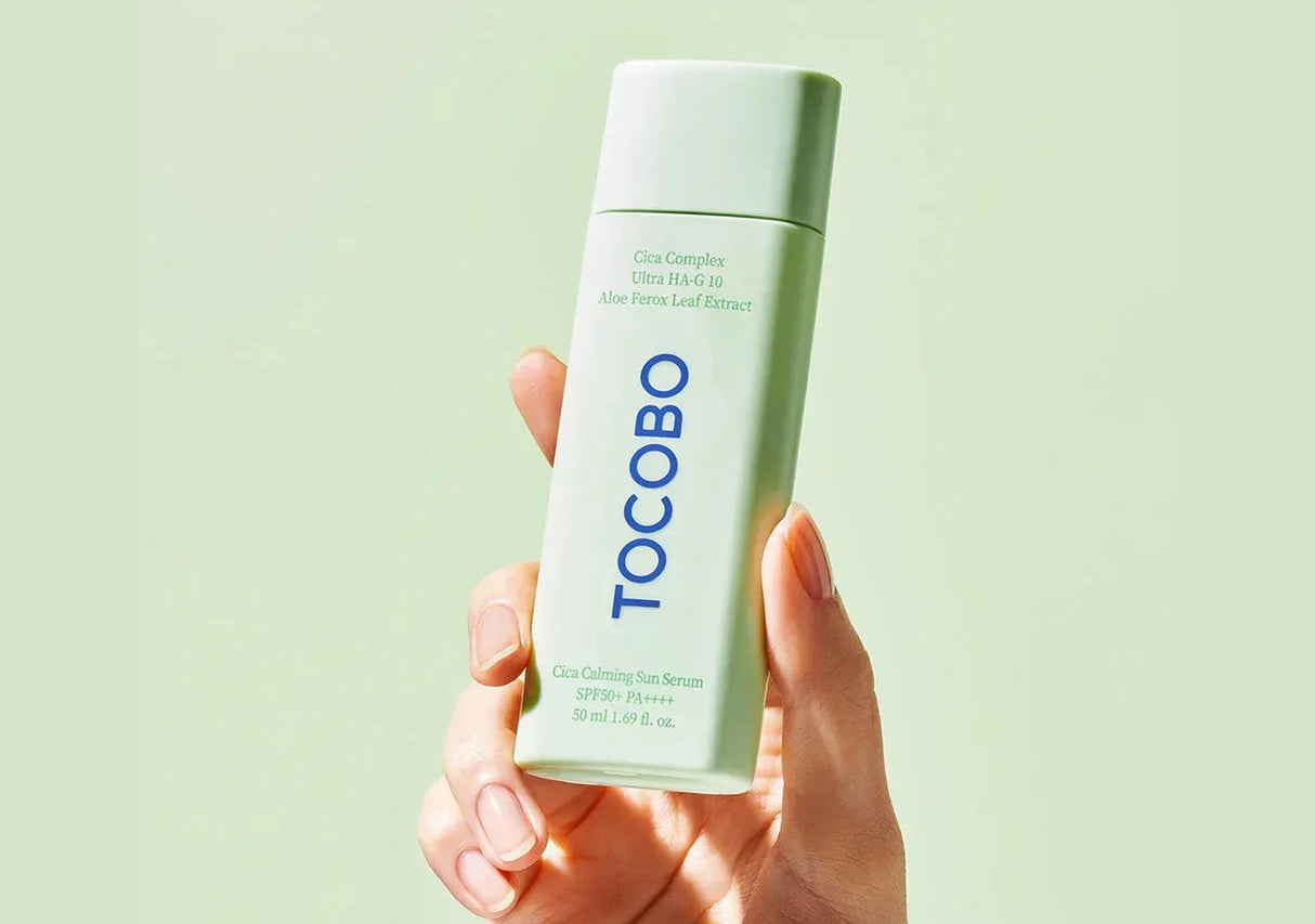 TOCOBO | CICA Calming Sun Serum SPF50 Mini + Llavero - 10 ml - InternationalCosmetic