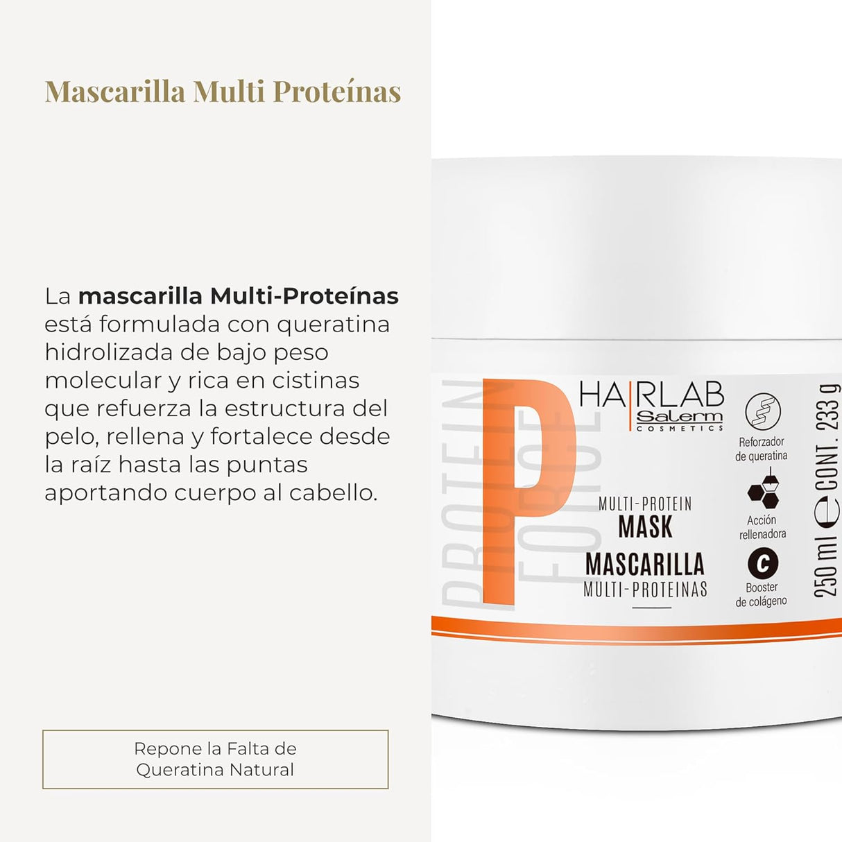 SALERM | Protein Force Mascarilla Multi Proteínas - 250ml