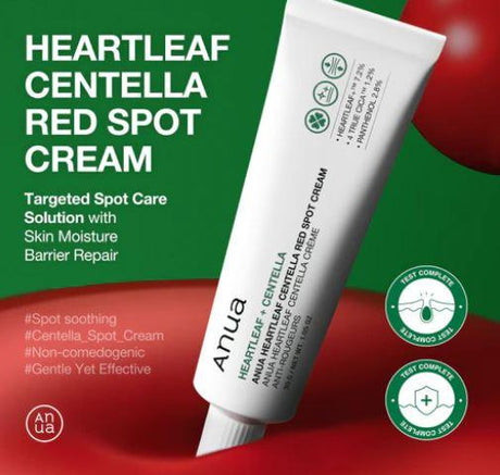 ANUA | Heartleaf Centella Red Spot Cream - 30ml - InternationalCosmetic