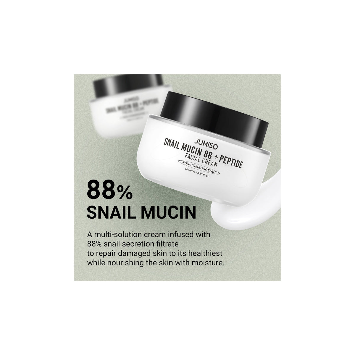 JUMISO | Snail Mucin 88 + Peptide Cream - 100ml