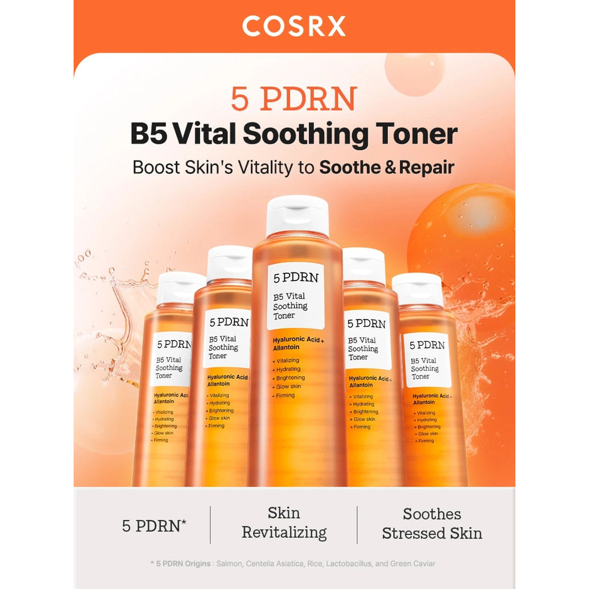 COSRX | 5 PDRN B5 Vital Soothing Toner - 280ml — Detalle