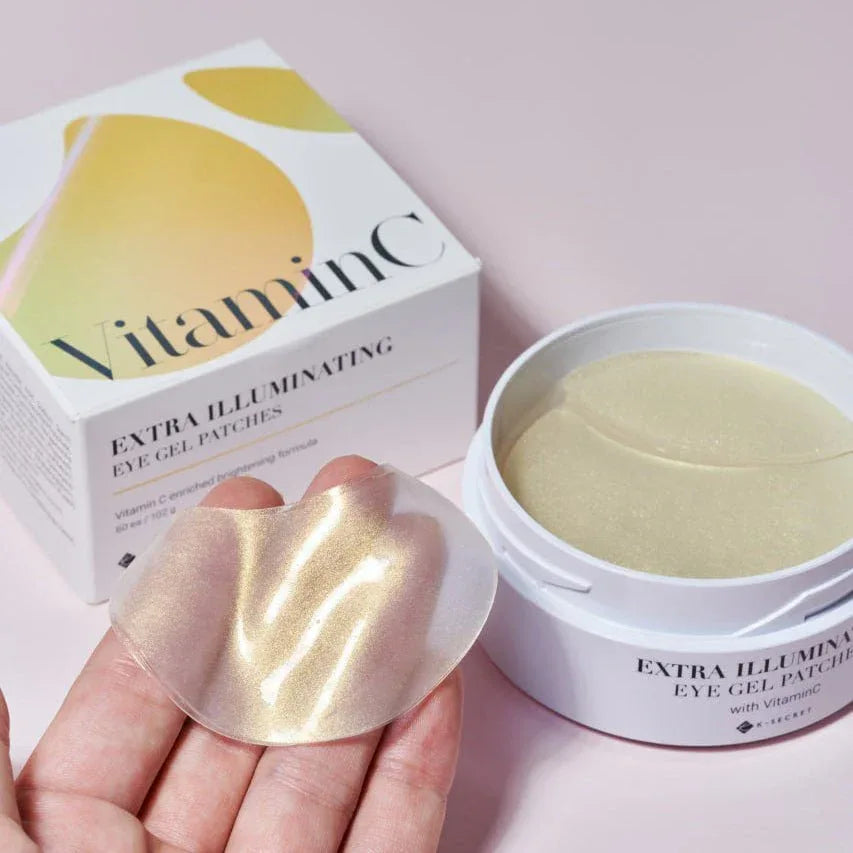 K-SECRET | Vitamin C Extra Illuminating Eye Gel Patches (60 pcs) - 102gr - InternationalCosmetic