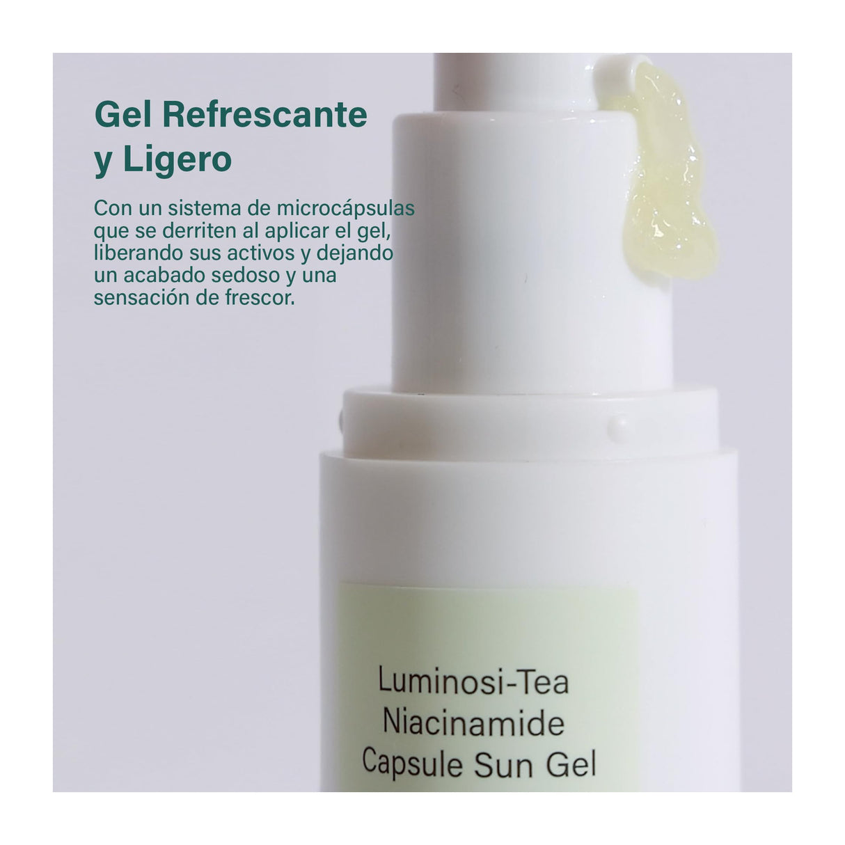 MEISANI | Luminosi-Tea Niacinamide Capsule Sun Gel SPF50 - 50ml