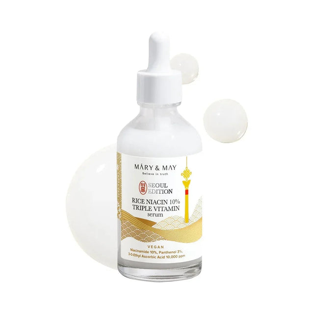 MARY & MAY | Rice Niacin 10 % Triple Vitamin Serum - 80 ml - InternationalCosmetic