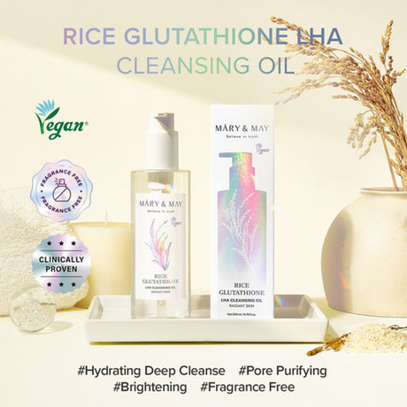 MARY & MAY | Rice Glutathione LHA Cleansing Oil - 200ml