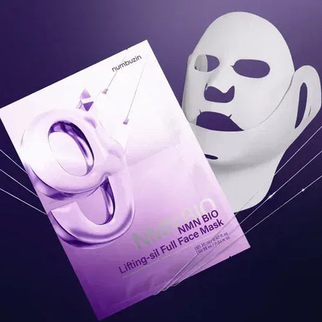 NUMBUZIN | No.9 NAD+ BIO Lifting-sil Full Face Mask (4 sheets + Lifting Band) - InternationalCosmetic