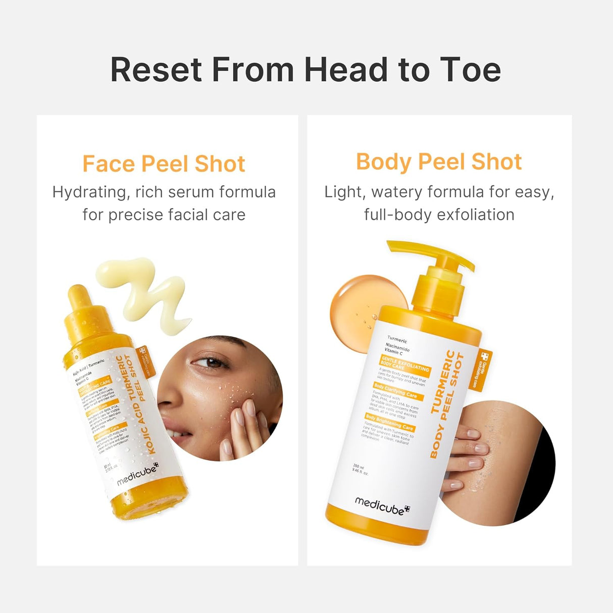 MEDICUBE | Kojic Acid Turmeric Body Peel Shot - 280ml