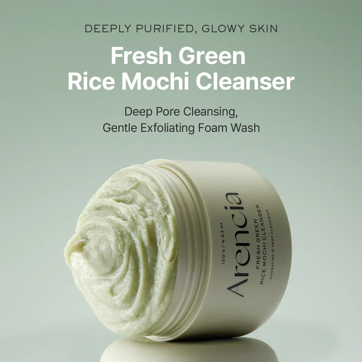 ARENCIA | Fresh Green Rice Mochi Cleanser - 120ml - InternationalCosmetic