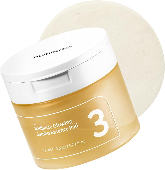 NUMBUZIN | No.3 Radiance Glowing Jumbo Essence Pad - 70 pads