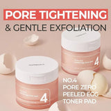 NUMBUZIN | No.4 Pore Zero Peeled Egg Toner Pad - 70ud - InternationalCosmetic