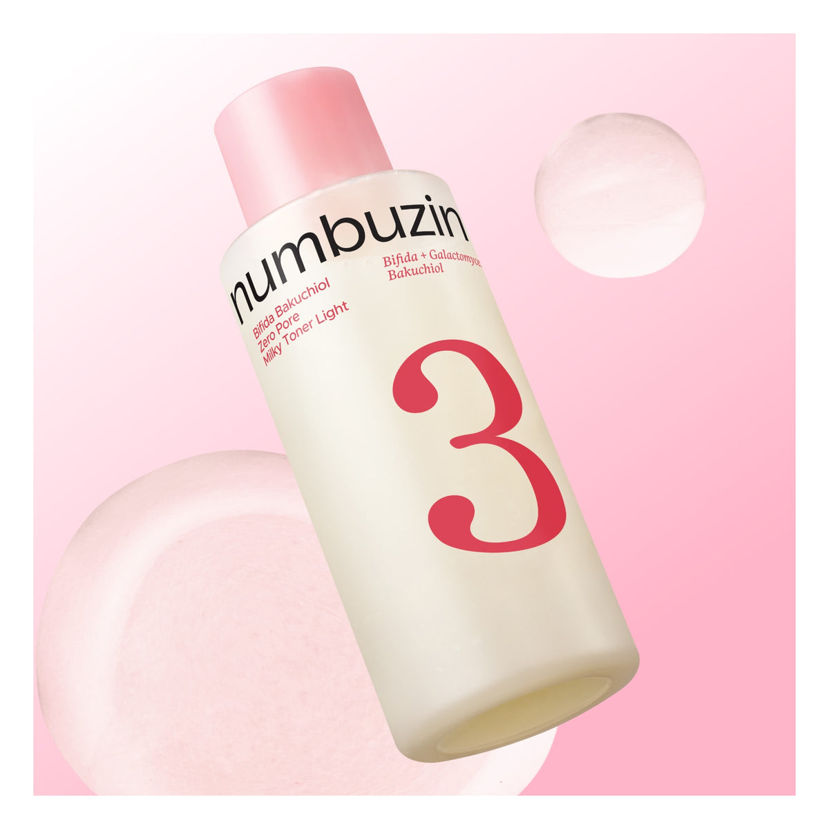 NUMBUZIN | No.3 Bifida Bakuchiol Zero Pore Milky Toner Light - 200ml