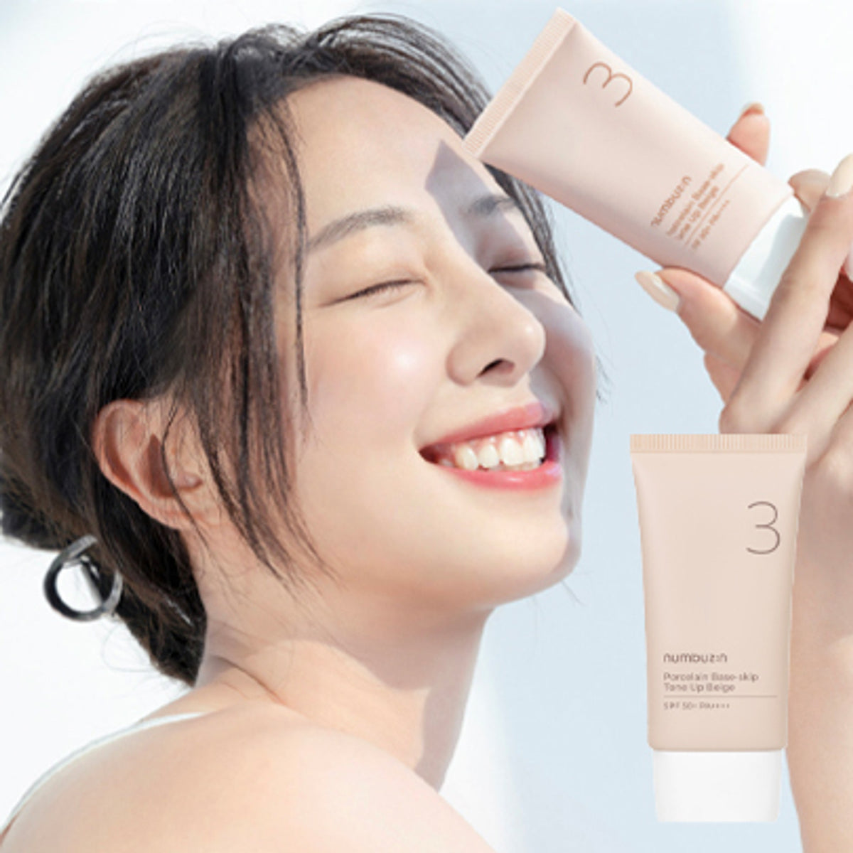 NUMBUZIN | No.3 Porcelain Base-Skip Tone Up Beige SPF50+ PA++++ - 50ml