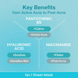 NUMBUZIN | No.1 Pantothenic B5 Hyaluronic Active Clear Mask - InternationalCosmetic