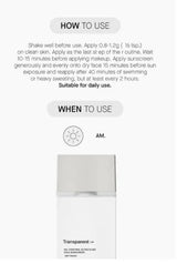 TRANSPARENT LAB | Oil Control Ultra Fluid Cica Sunscreen - 100ml - InternationalCosmetic