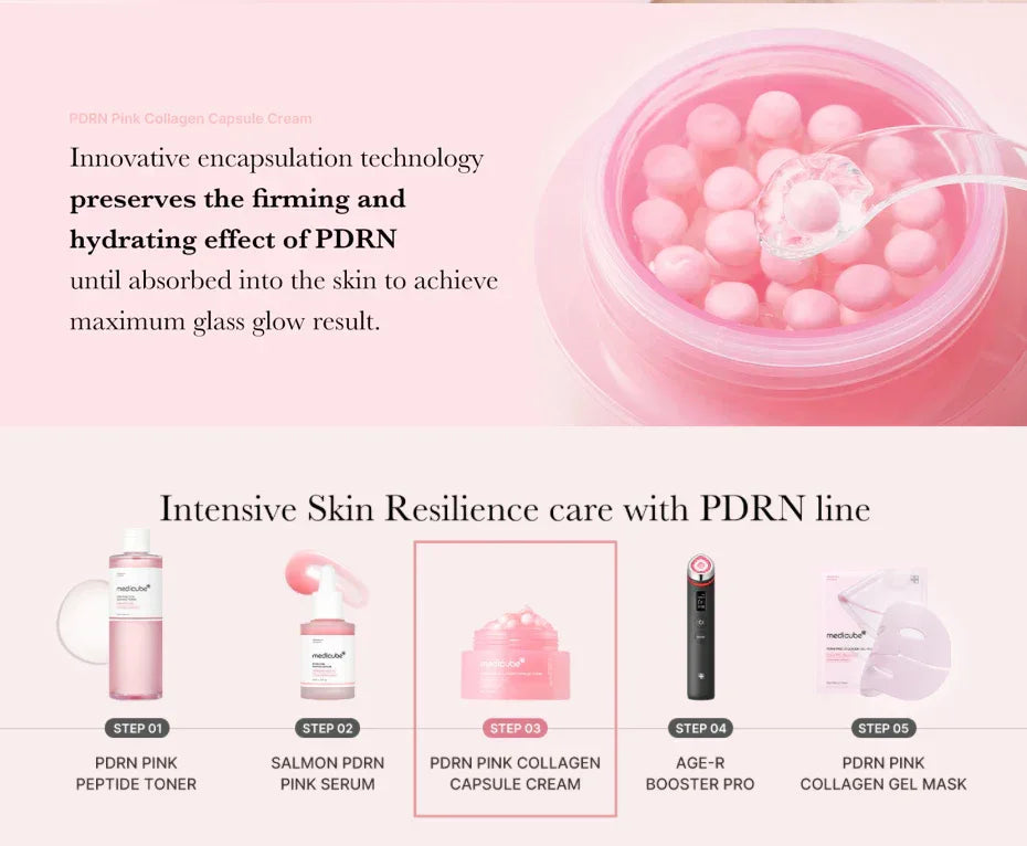 MEDICUBE | PDRN Pink Collagen Capsule Cream - 55 gr - InternationalCosmetic