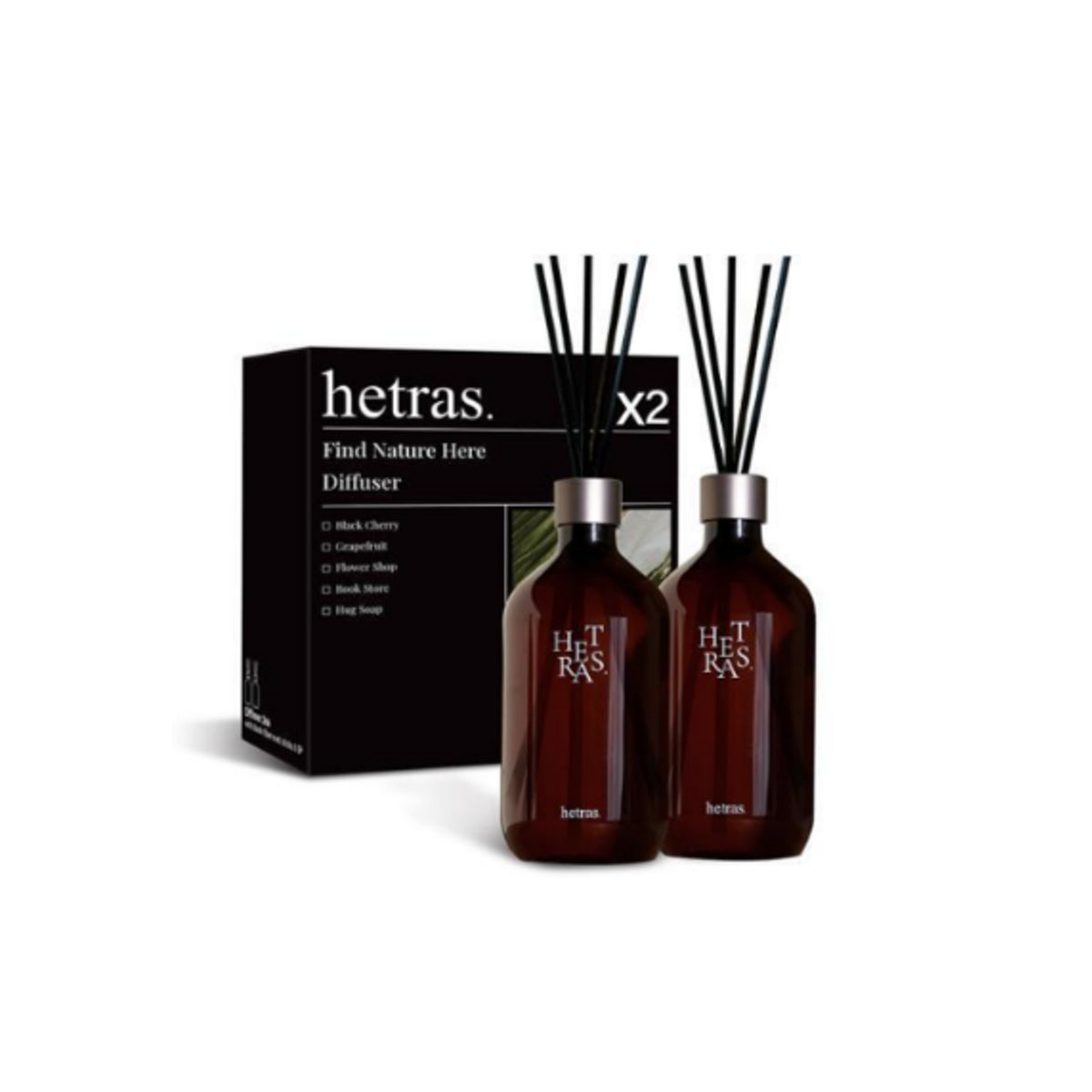 HETRAS | Premium Diffuser Jeju Saryeoni Forest - 500ml x 2