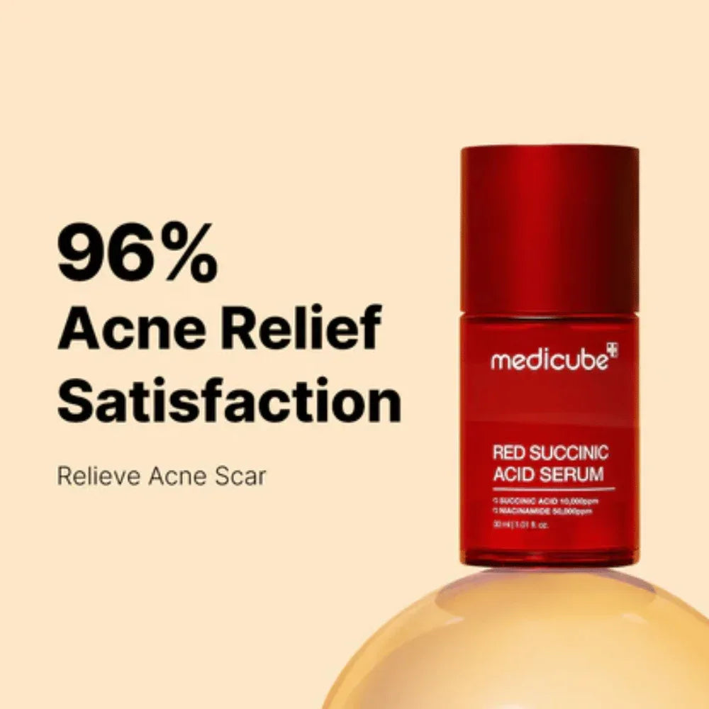 MEDICUBE | Red Succinic Acid Clarifying Serum – 30 ml - InternationalCosmetic