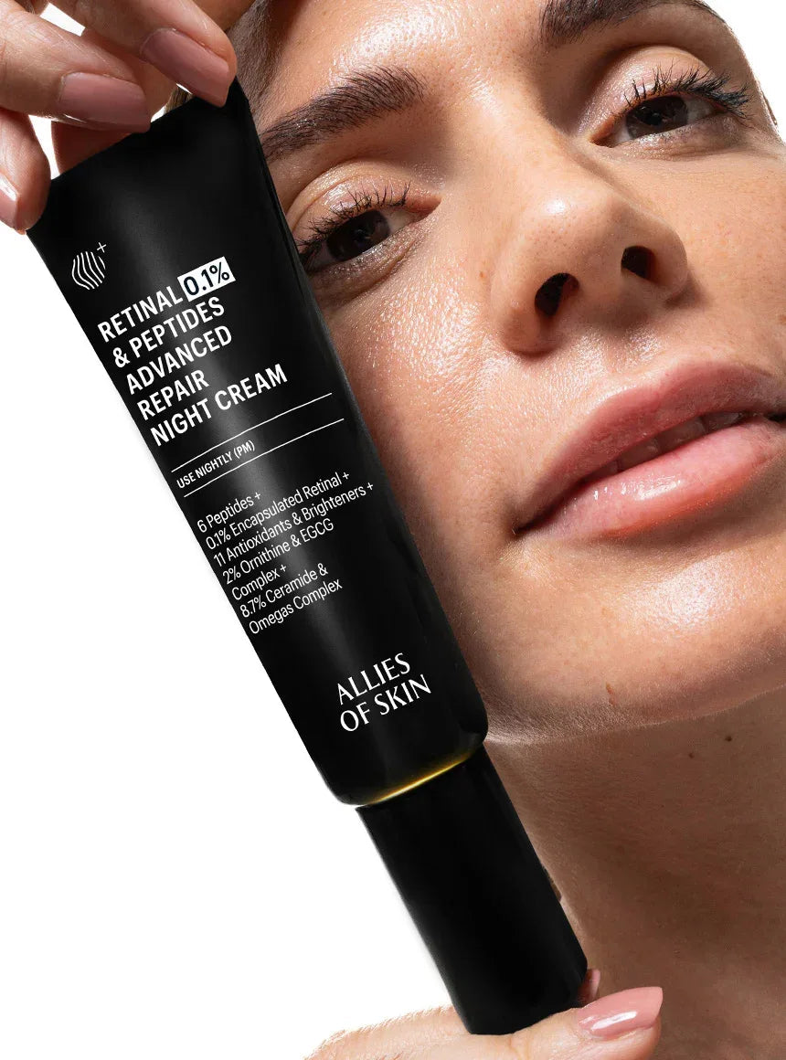 ALLIES OF SKIN | Retinal 0.1% & Peptides Advanced Repair Night Cream - 50ml - InternationalCosmetic
