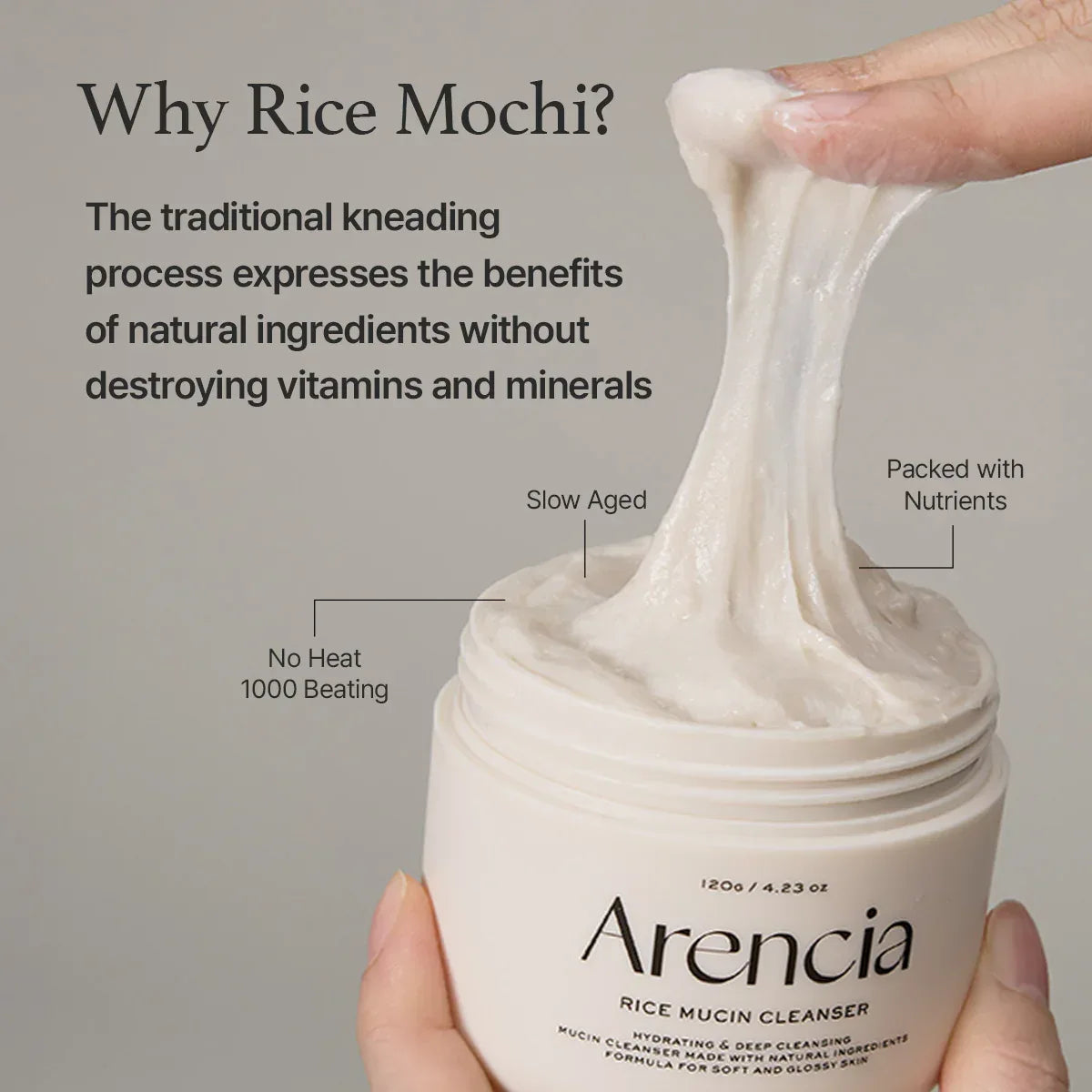 ARENCIA | Rice Mucin Face Cleanser - 120ml - InternationalCosmetic