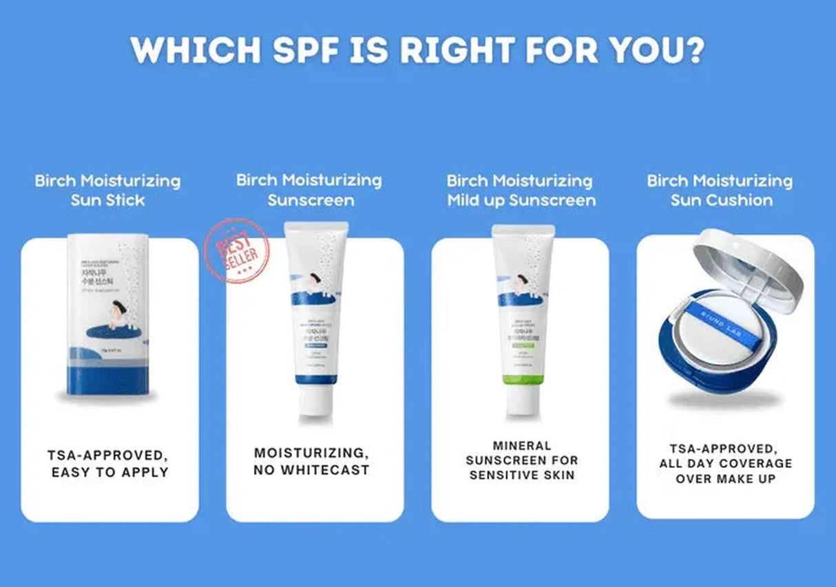 ROUND LAB | Birch Moisturizing Sun Stick SPF 50+ - 19gr - InternationalCosmetic