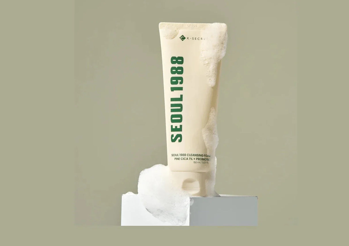 K-SECRET | Seoul 1988 Cleansing Foam Pine Cica 1% + Probiotics - 150ml - InternationalCosmetic