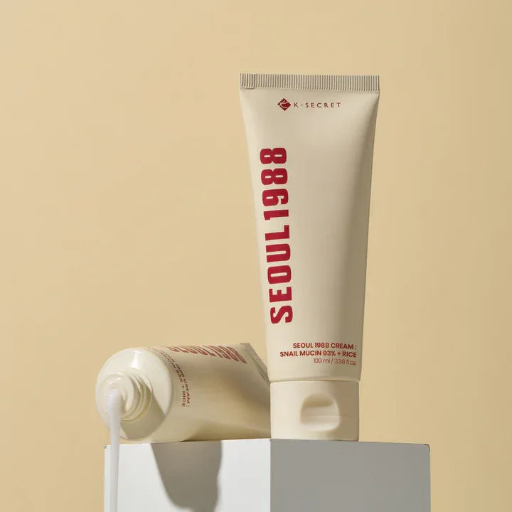 K-SECRET | Seoul 1988 Cream: Snail Mucin 93% + Rice - 100ml - InternationalCosmetic