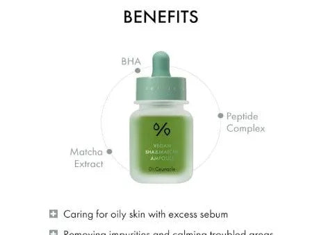 DR. CEURACLE | Vegan BHA & Matcha Ampoule - 30ml - InternationalCosmetic