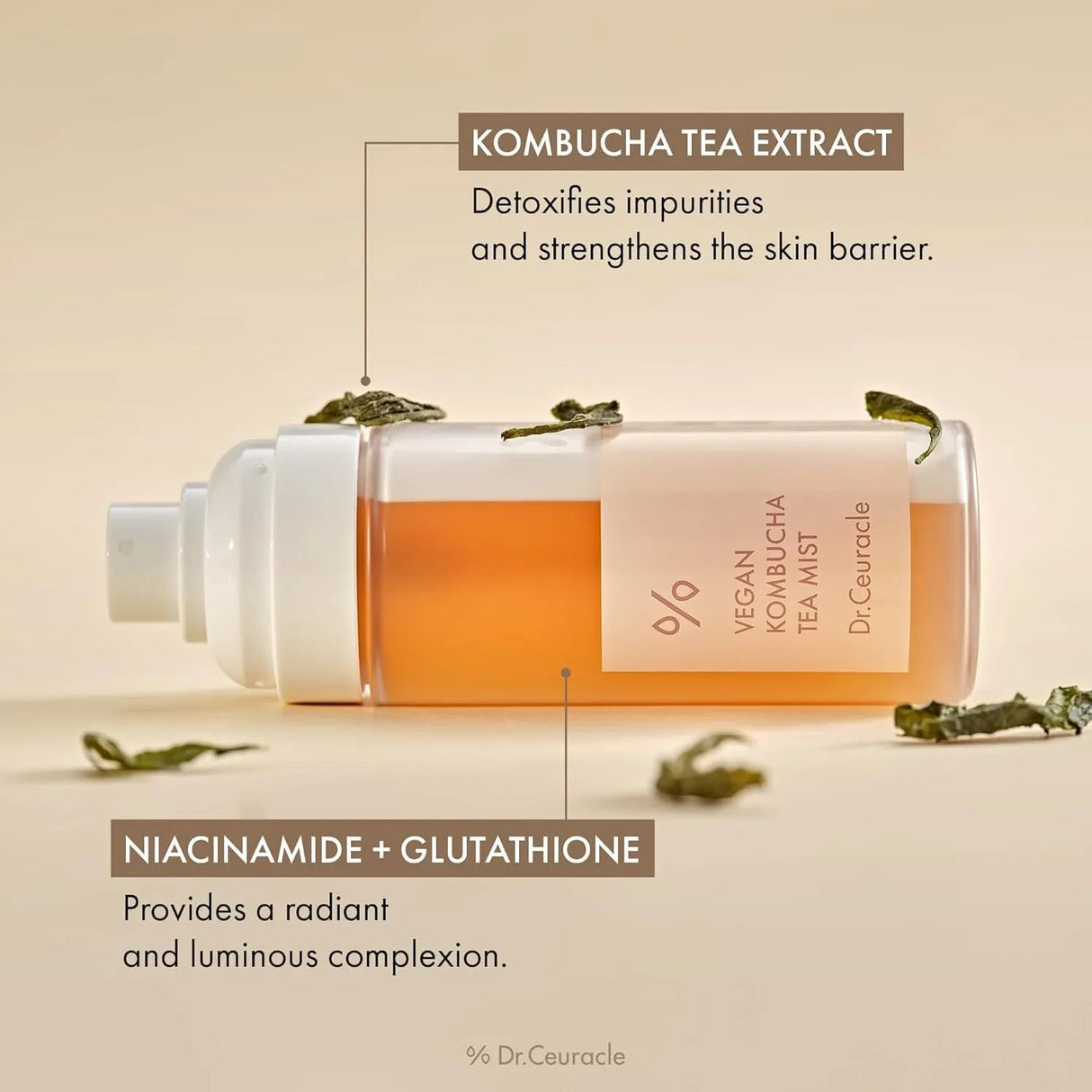 DR. CEURACLE | Vegan Kombucha Tea Glow Mist - 80ml - InternationalCosmetic
