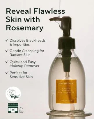 AROMATICA | Vitalizing Rosemary Cleansing Oil - 200ml - InternationalCosmetic
