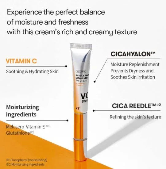 VT COSMETICS | Reedle Shot Vita-Light Eye Cream - 15ml - InternationalCosmetic